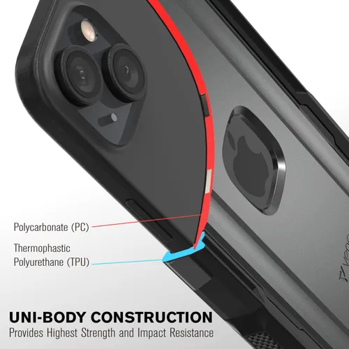 Miniatura 6 de VENA vArmor - Funda resistente para Apple iPhone 15 Plus (6.7 pulgadas) (protección contra caídas de grado militar/armadura) Magsafe compatible