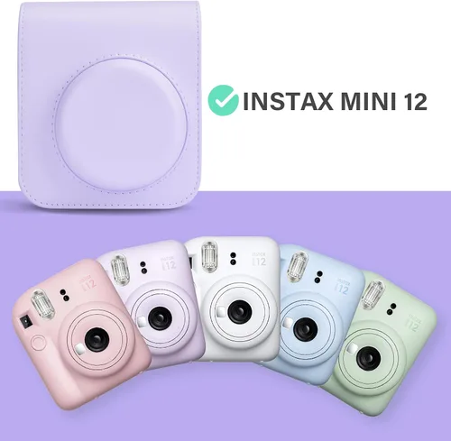 Miniatura 4 de Rieibi Funda para cámara compatible con Fuji Instax Mini 12 – Funda de transporte para cámara instantánea Fujifilm Instax Mini 12 – Mini 12 Funda