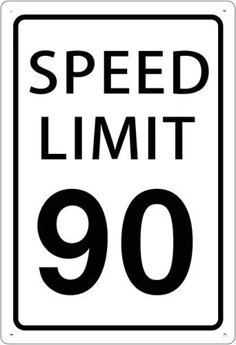 Miniatura 18 de KONEDMIX Señal de límite de velocidad de 25 mph, señal de tráfico lenta, carretera y calle, 25 señales de 8 x 12 pulgadas Límite de velocidad 25