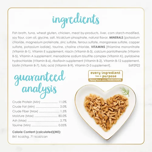 Miniatura 6 de Purina Fancy Feast - Comida húmeda para gatos a la parrilla, festín de atún en salsa de comida húmeda para gatos - (Paquete de 24) Latas de 3 oz