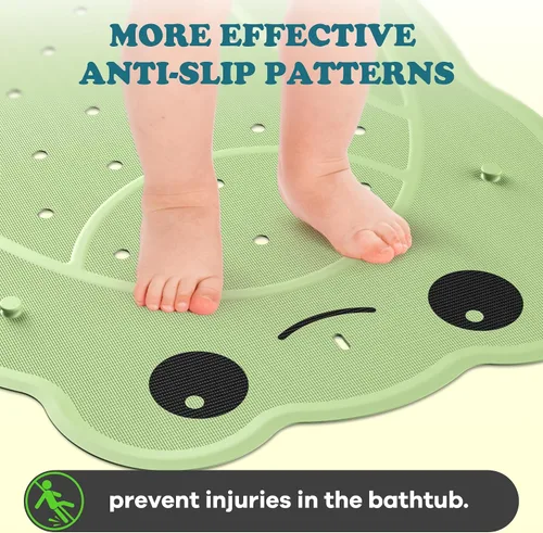Miniatura 5 de Tapete de ducha antideslizante para bañera, superficie antideslizante lavable, tapete de goma suave para bañera y ducha
