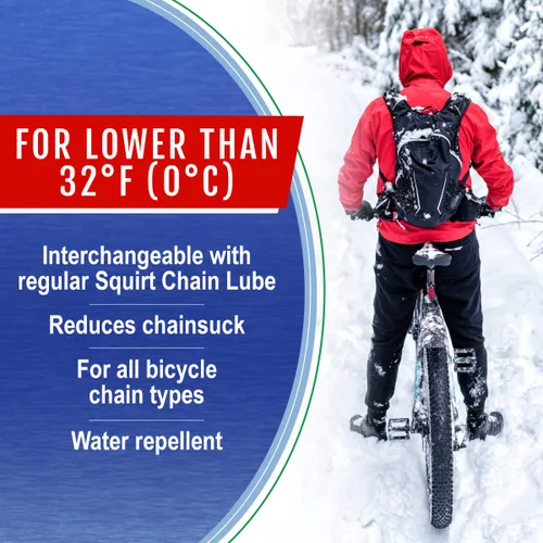 Miniatura 5 de Squirt Lubricante de cadena de baja temperatura para bicicletas (4 onzas) - Lubricante de cadena de bicicleta para todo tipo de clima de baja