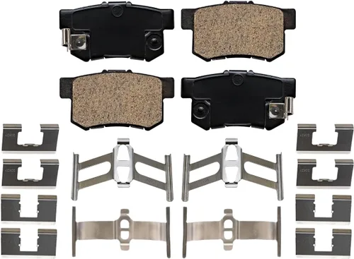 Miniatura 8 de Detroit Axle - Kit de freno trasero para Honda Accord Acura TSX 2004-2007 Rotores de freno de disco perforados Pastillas de freno de cerámica 2005