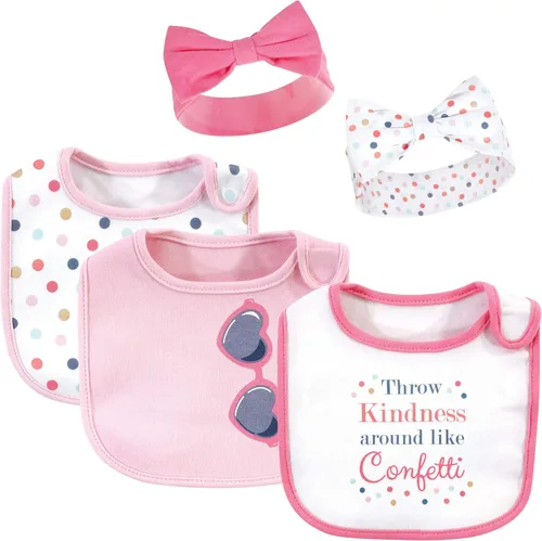 Miniatura 7 de Little Treasure baby-girls Bib and Headband Set