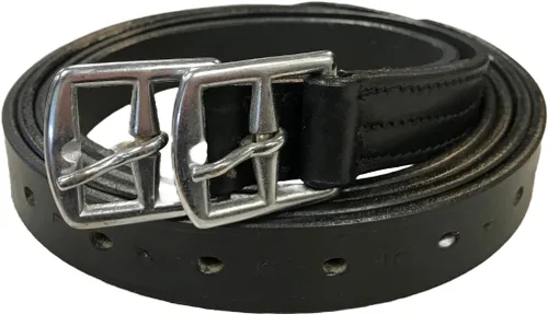 Miniatura 5 de Cueros de estribo de cuero suave con herrajes de acero inoxidable, estos cueros de 1 pulgada de ancho vienen con una garantía de un año. - Par