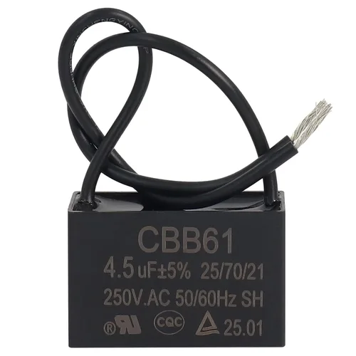 Wadoy CBB61 - Condensador para ventilador de techo de 2 cables, 4.5uF, compatible con 450/400/350/300/250VAC, condensador de conexión de relé de