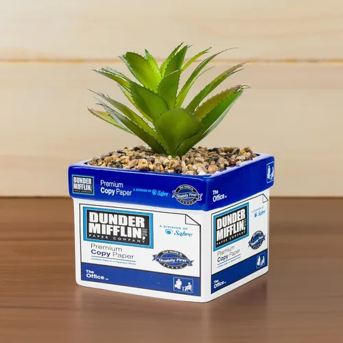 Miniatura 5 de Silver Buffalo The Office Dunder Mifflin - Caja de papel decorativa artificial de cerámica