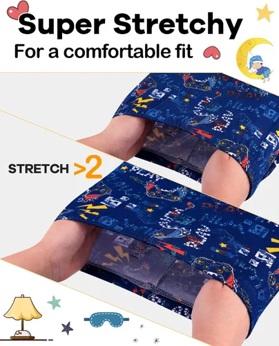 Miniatura 3 de Pijama para niños de 4 piezas, 100% algodón, talla 18 meses a 12 años
