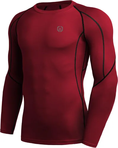 Miniatura 7 de Neleus - Camisas de compresión de manga larga para hombre para ejercitarte correr 3 u