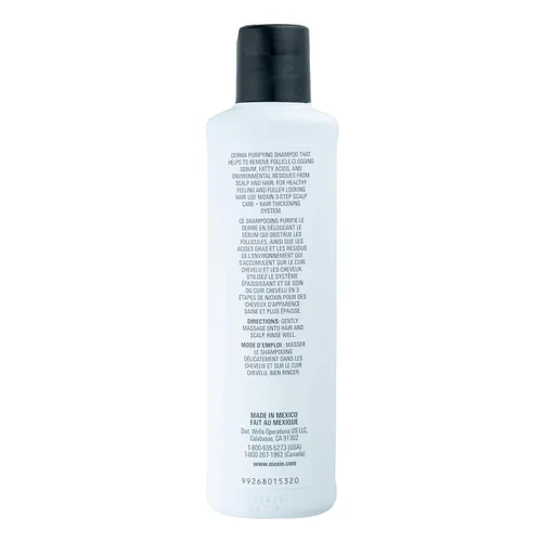 Miniatura 10 de Nioxin System 1 - Champú para el cuero cabelludo + engrosamiento del cabello, para cabello natural con adelgazamiento ligero, fortalece contra