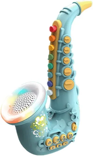 Smaroll Juguetes de Saxofón para Niños con Luz y Sonido, Juguetes Educativos Multifuncionales, Instrumento Musical para Juguete Temprano para Niñas,