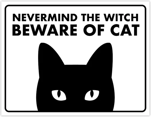 Miniatura 66 de Señal de Gato de 24 Horas de Vigilancia Felina de Premises Under 24 Hour - Cartel de gato divertido, metal, 8 x 12 pulgadas, letreros de gato