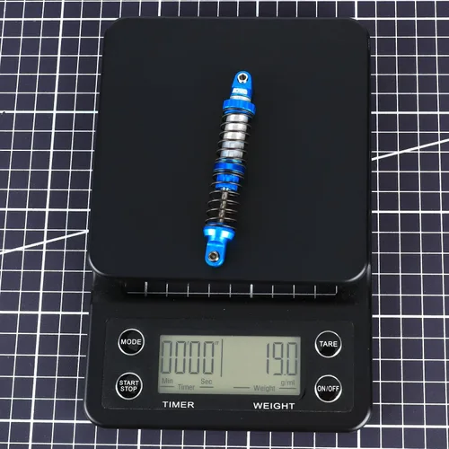 Miniatura 8 de RCAWD Amortiguadores de 80 mm 7075 Universales para actualizaciones de rastreador RC 1/10, amortiguadores RC con resorte para SCX10 I II III Pro Azul