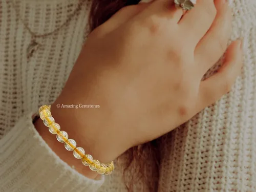 Miniatura 232 de Amazing Gemstone Crystal Bracelet for Women Men's Gifts - Protection Healing Crystal Bracelet - 8mm Gemstone Beaded Stretchable Bracelet Pulseras