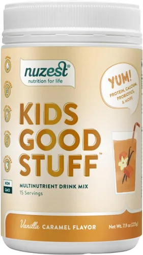 Miniatura 11 de Nuzest - Kids Good Stuff - Mezcla de batido vegano - Fresa silvestre - Suplemento nutricional multivitamínico Batido de proteínas - Sin lácteos