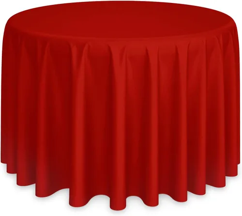 Miniatura 32 de Lann's Linens - 10 manteles redondos de tela de poliéster para bodas/banquetes/restaurantes (varios colores y tamaños)