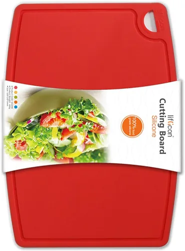 Miniatura 21 de Liflicon Tablas de corte de silicona gruesas para cocina, juego de tablas de cortar/esteras de silicona de 2 piezas extra grandes 37 cm x 26.5 cm