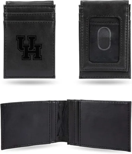 Miniatura 34 de Cartera de bolsillo frontal grabada con láser NCAA - Compacta/Cómoda/Delgada