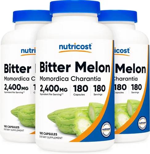 Miniatura 7 de Nutricost Melón Amargo 0.02 oz, 180 Cápsulas, 1 botella, 1