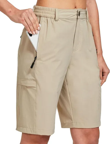 Miniatura 2 de FitsT4 - Pantalones cortos de senderismo ligeros para mujer, de secado rápido, protección solar, resistente al agua, con múltiples bolsillos