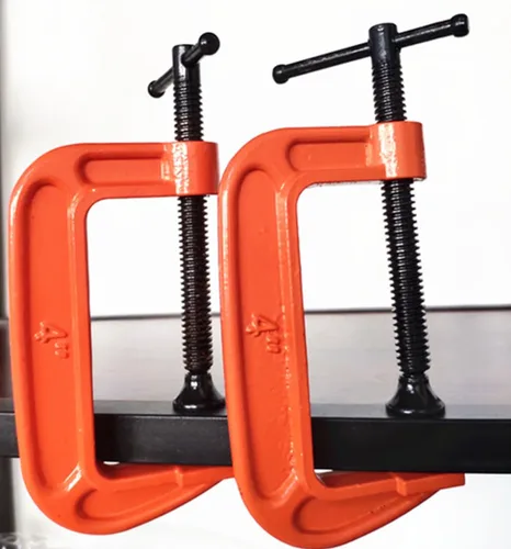 Miniatura 2 de Juego de abrazaderas en C de 4 pulgadas, abrazadera en C de acero resistente de alta resistencia para carpintería, soldadura y construcción (2