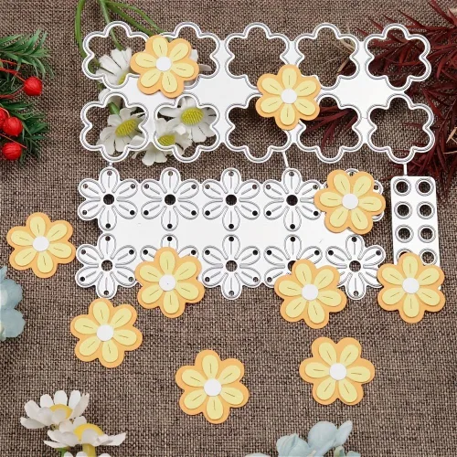 Miniatura 2 de Lapoo Troquel de corte de flores para álbumes de recortes, plantillas de corte duraderas para álbumes de recortes, álbum de fotos, tarjetas de papel
