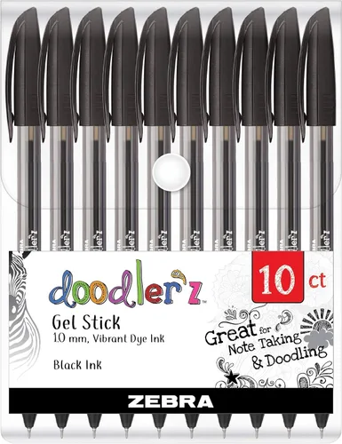 Miniatura 6 de Zebra Pen Doodler'z 41960 - Bolígrafo de tinta en gel, colores surtidos, 0.039 pulgadas, 60 unidades (41960)
