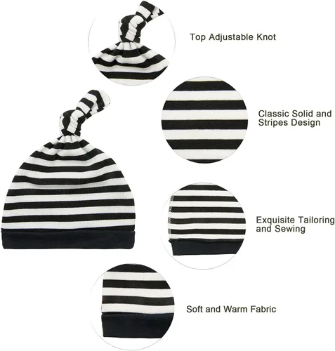 Miniatura 5 de Conjunto de gorro y manoplas para bebé, gorro de bebé para recién nacido, gorro de invierno