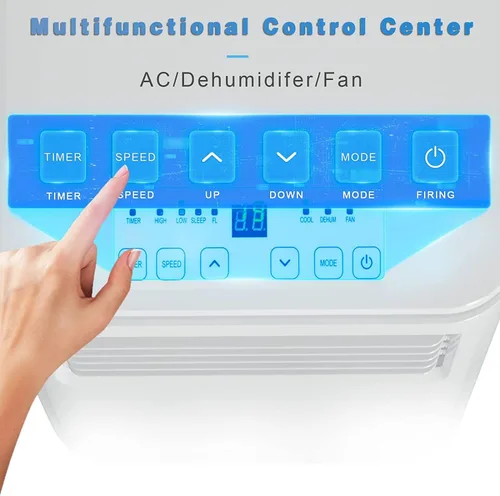 Miniatura 6 de OFIKA Aire acondicionado portátil para interiores de 8000 BTU, unidad de CA portátil para habitaciones de hasta 350 pies cuadrados, aire