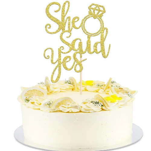 1 pieza de decoración de pastel con purpurina ensamblada con purpurina para celebrar bodas, compromisos, temática de cumpleaños, suministros de