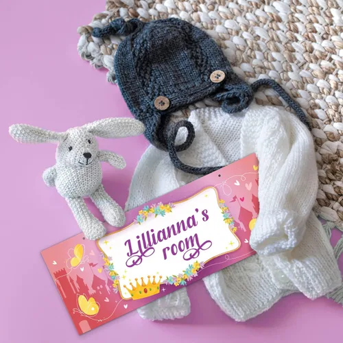 Miniatura 7 de Letrero personalizado con nombre de niña/niño, letrero decorativo personalizado para dormitorio de niños, tienda de campaña de castillo, Navidad