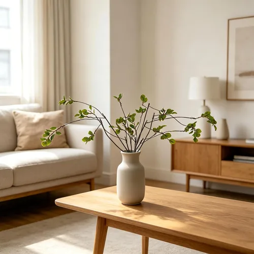 Miniatura 5 de 6Pcs 23.2inch Artificial Greenery Stems Artificial Ficus Branches Faux Ficus Twig Plants Green Silk Leaf Spray for Home Office Wedding Vase Filler