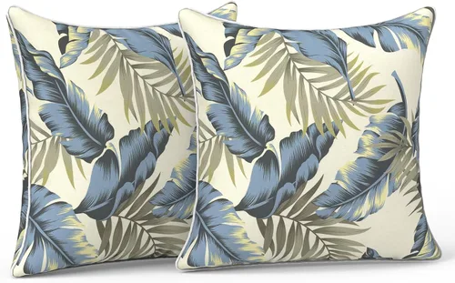 Miniatura 57 de LVTXIII Juego de 2 almohadas lumbares para patio, 12 x 20 pulgadas, resistentes a la decoloración, para exteriores con interiores, cojines lumbares