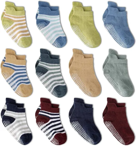 Miniatura 13 de Calcetines tobilleros antideslizantes Zaples para bebés con suelas antideslizantes para bebés, niños pequeños, niños y niñas