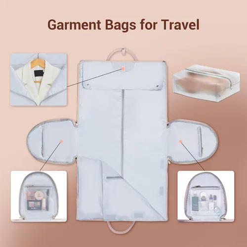 Miniatura 4 de Bolsas de ropa para viajes para mujer, Rosado, Lindo