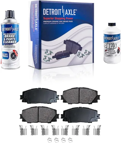 Miniatura 47 de Detroit Axle - Pinza de disco del lado del acompañante + pastillas de freno de cerámica de repuesto para Lexus HS250H Toyota RAV4 Prius V Scion xB