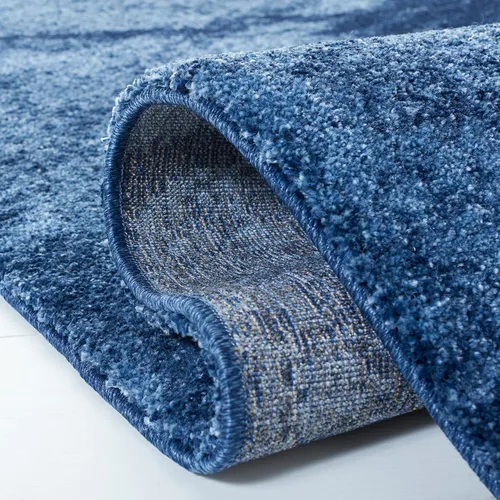 Miniatura 4 de SAFAVIEH Retro Collection - Alfombra de área de 2 x 3 pies, azul claro y azul, no desprende pelusa y fácil de limpiar, ideal para sala de estar