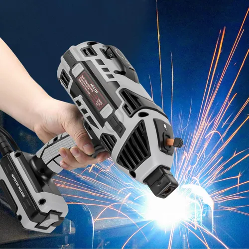 Miniatura 2 de Máquina de soldadura de mano, pistola de soldadura de arco portátil, kit de máquina soldadora eléctrica con caja de herramientas, máquina