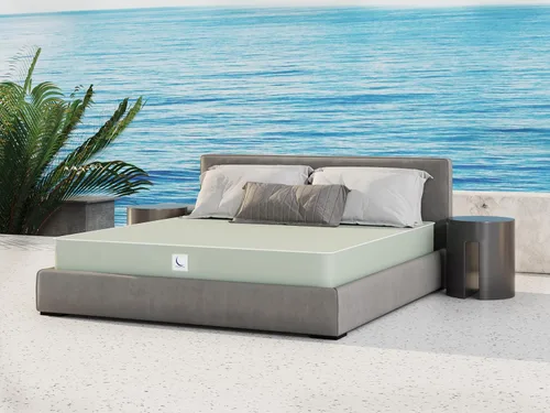 Miniatura 4 de Mielmoon Colchón de espuma impermeable de gel refrigerante de felpa media firme, vinilo silencioso, fácil de limpiar, fabricado en Estados Unidos, 5