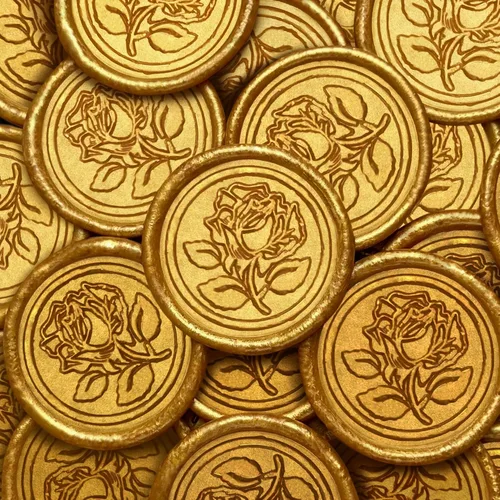 Miniatura 32 de 25 Calcomanías de Sellos de Cera Hechas a Mano, Sellos para Sobres, Calcomanías de Cera Autoadhesivas para Invitaciones de Fiestas de Boda, Sobres