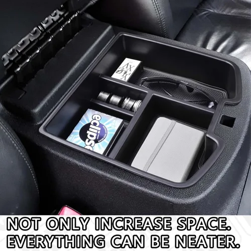 Miniatura 4 de HGWEI Organizador de consola central compatible con Chevy Silverado GMC Sierra Avalanche Tahoe Suburban Yukon Yukon XL 2007-2014, accesorios solo