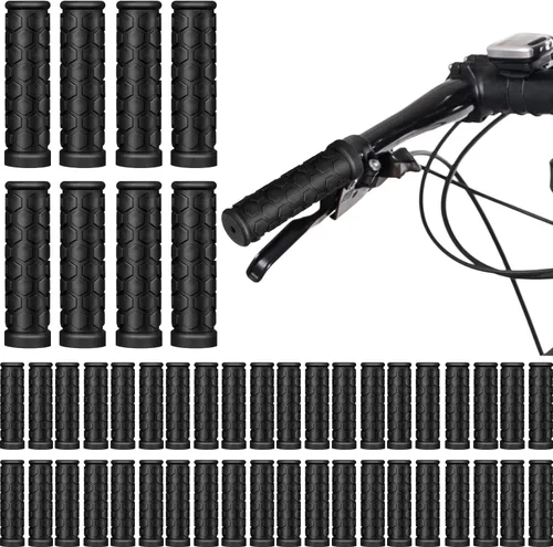 48 unids bicicleta mango agarre negro reemplazo antideslizante goma bicicleta manillar puños triciclo silla de ruedas bicicleta de montaña BMX MTB