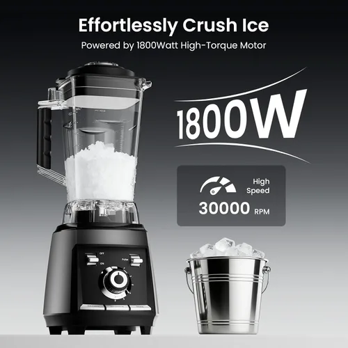 Miniatura 2 de Colarlemo 1800 WP Batidora de batidos para cocina, licuadora grande de 30,000 RPM para batidos, trituradora de hielo y fruta congelada de alta