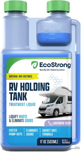 Eco Strong Tratamiento para Inodoro de RV | Tratamiento para Tanque Negro de RV | Digestor de Tanque de Retención de RV, Eliminador de Olores y