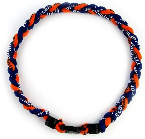 Miniatura 24 de MapofBeauty Dos colores moda tres trenzado cuerda Tornado collar