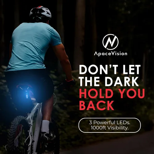 Miniatura 6 de EverLightFX - Luz LED de seguridad recargable por USB (paquete de 2) por Apace, luz trasera de bicicleta súper brillante funciona brillantemente