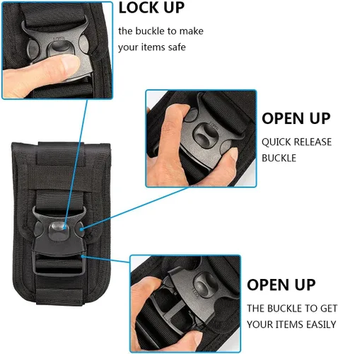 Miniatura 3 de Funda táctica de doble capacidad para teléfono con ranuras para tarjetas para iPhone 15 Pro/15 Plus/15 Pro/14 Plus/14 Pro Max/14 Pro/14/13 Pro Negro