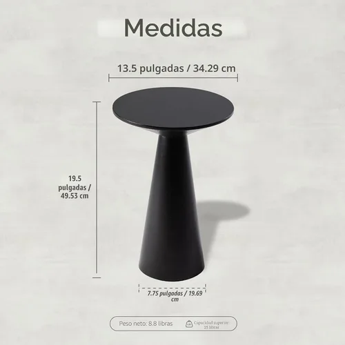 Miniatura 2 de COZAYH Mesa auxiliar pequeña con pedestal de granja, mesa redonda de Martini, soporte de madera para plantas, mesa rústica para bebidas