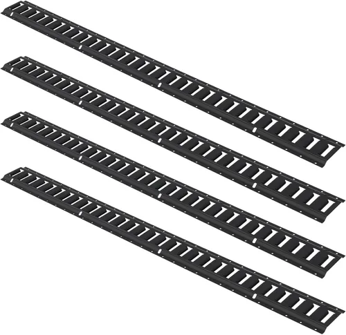 Miniatura 9 de VEVOR Kit de riel de amarre E-Track, juego de rieles E de 5 pies, 16 piezas, incluye 4 rieles de acero y 2 ranuras individuales, 6 aros en O y 4