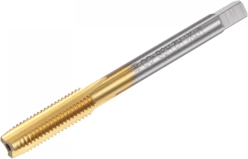 uxcell Grifos rectos de flauta, M7 x 1 Métrica izquierda mano izquierda recubierto de titanio M35 cobalto máquina de acero de alta velocidad roscado